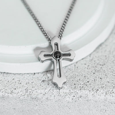 Cross projection necklace - Bijoun